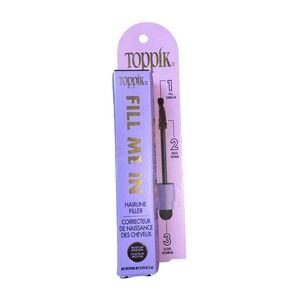 Toppik Fill Me In Hairline Filler Medium Brown Root Touch Up 0.176 oz‎ New